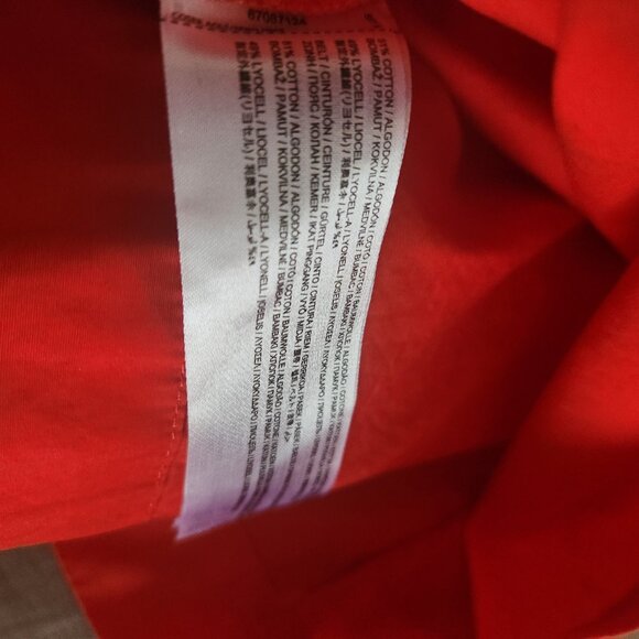 Mango Belted Red Collared Shirt Dress - Picture 7 of 8